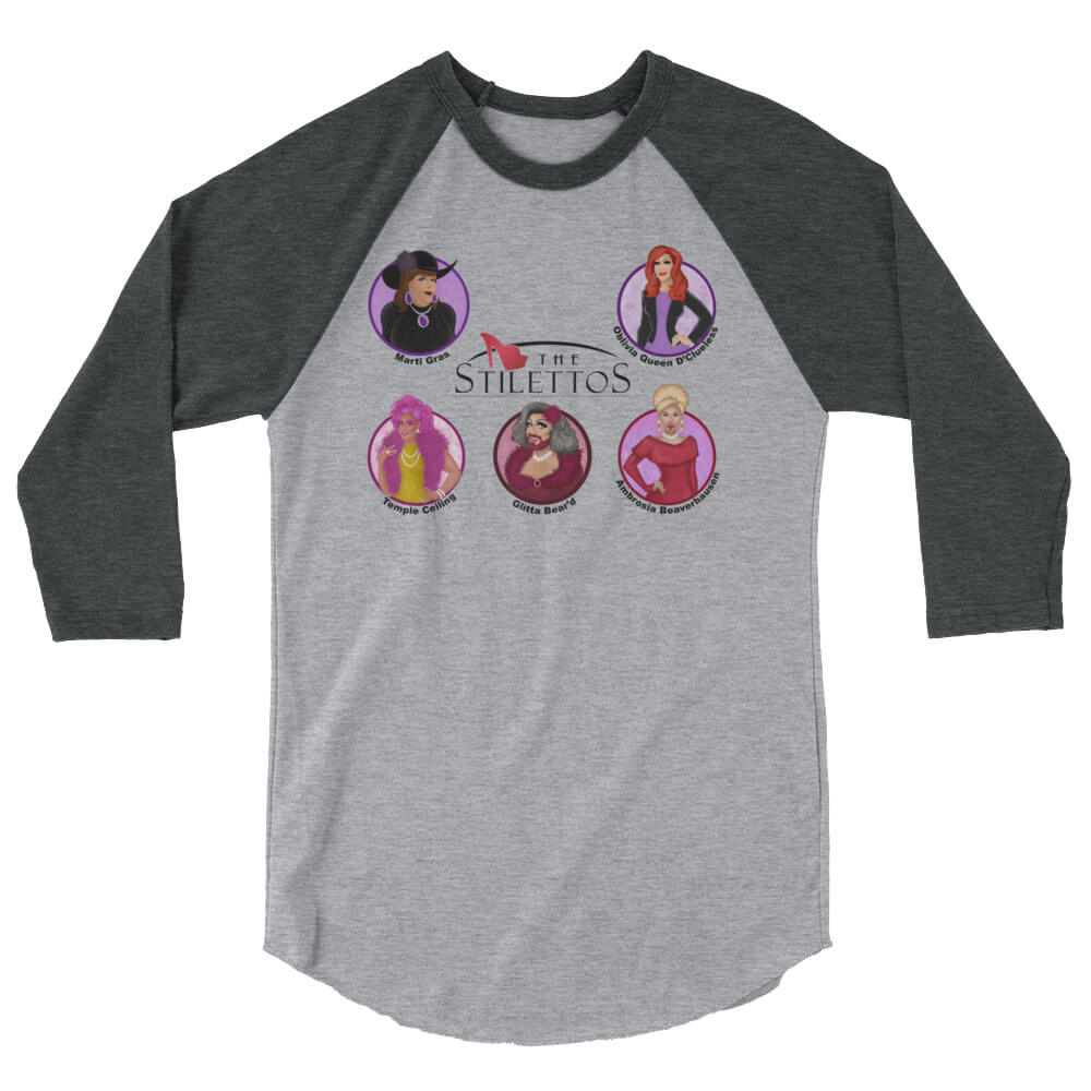 Stilettos 3/4 sleeve raglan shirt - Image 4
