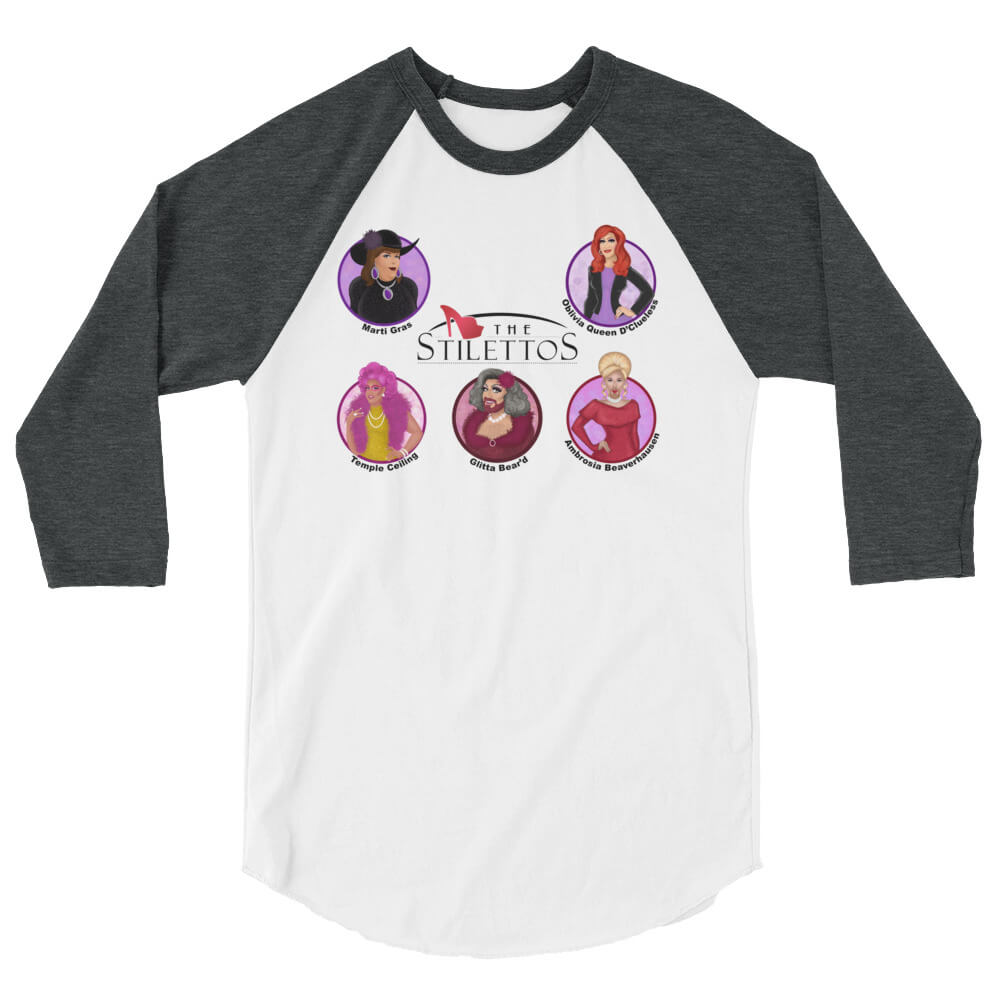 Stilettos 3/4 sleeve raglan shirt - Image 6