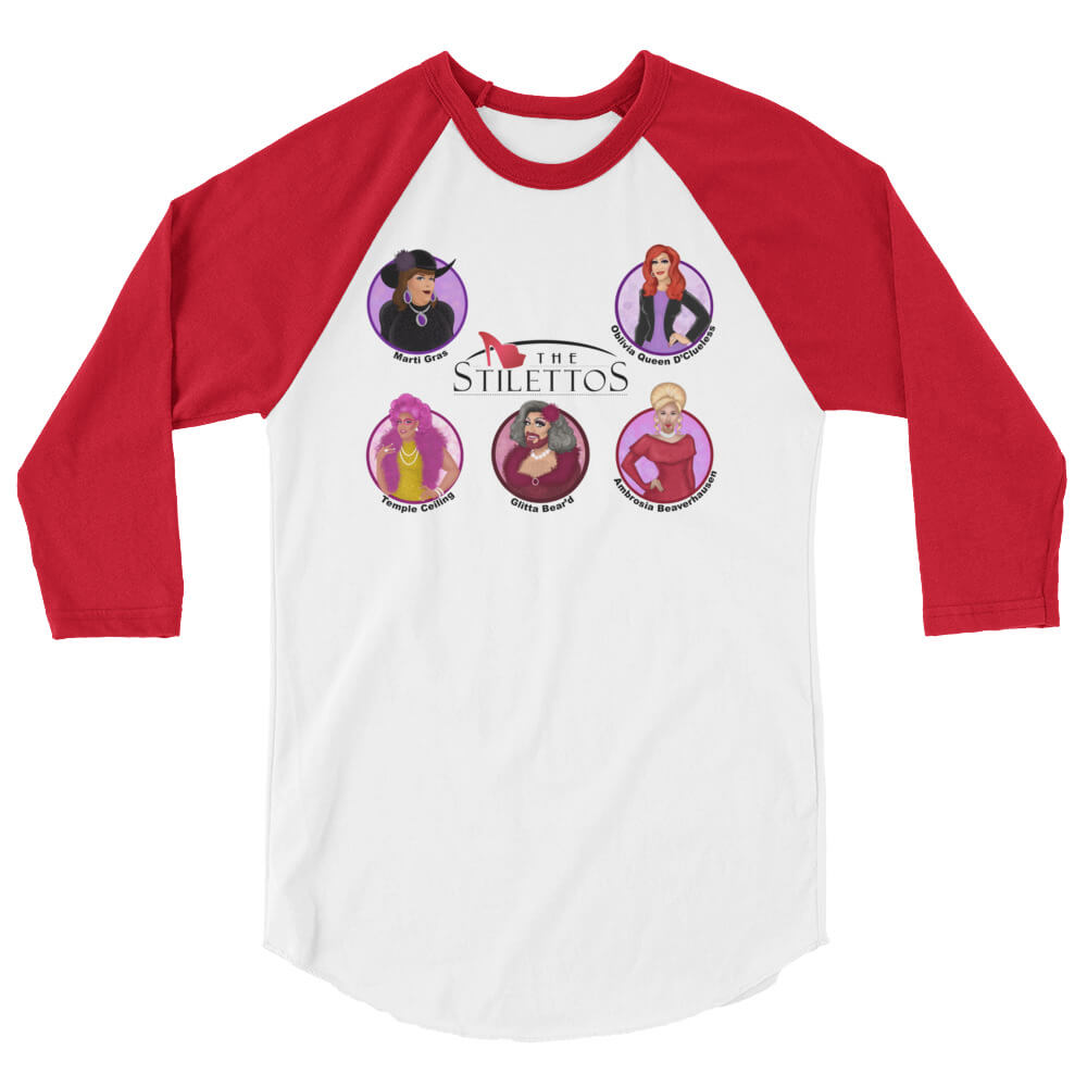 Stilettos 3/4 sleeve raglan shirt - Image 5